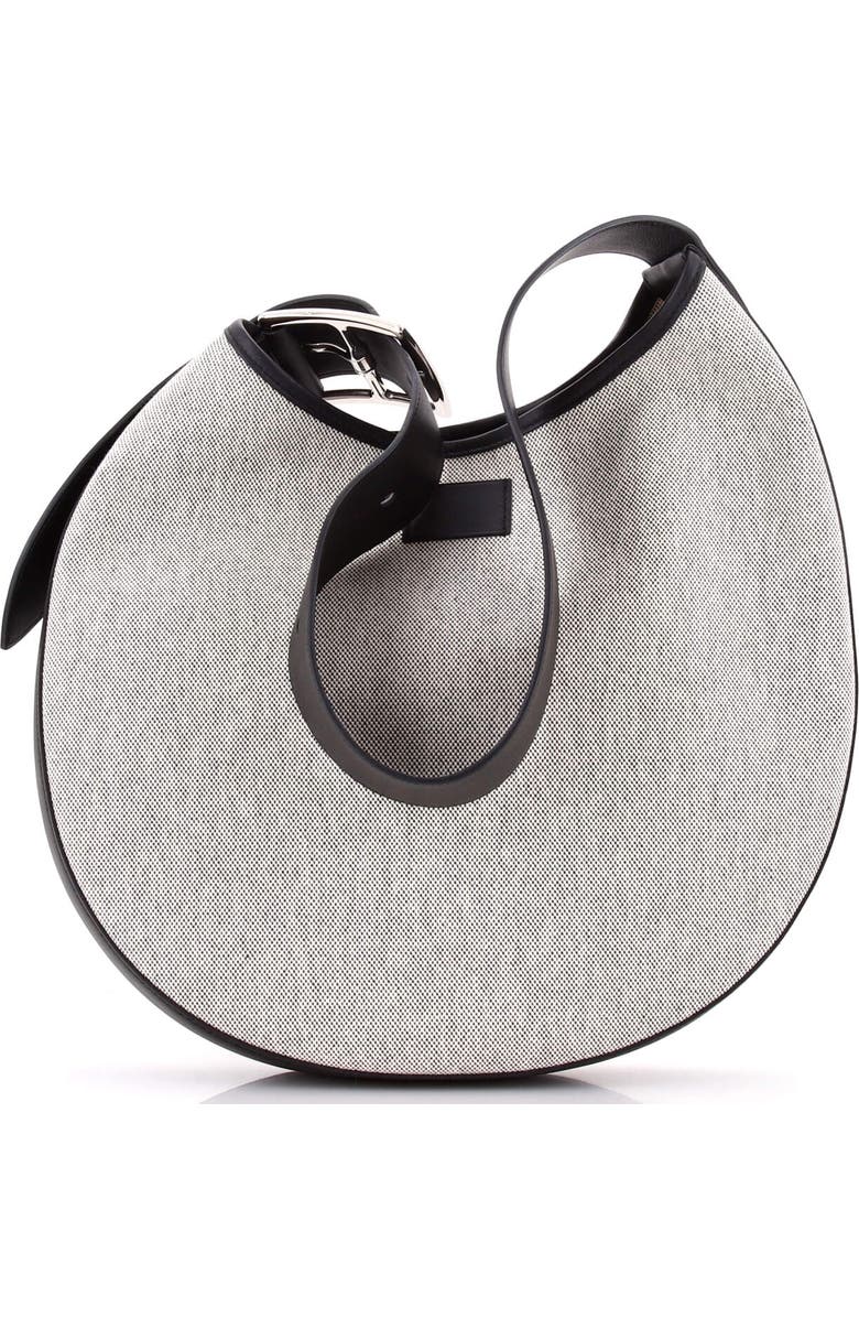 Pre-Owned Hermes Arcon Bag Toile and Leather, Alternate, color, Noir