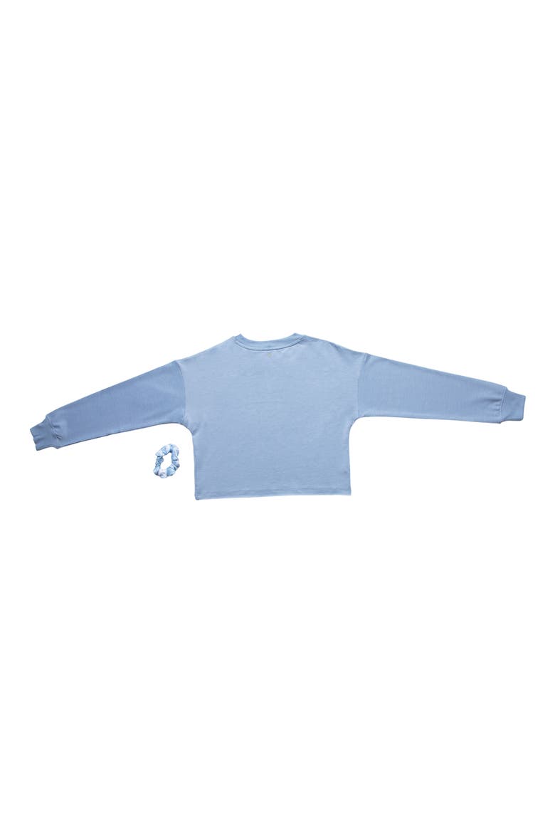 Kids' Sweater & Leggings Set, Alternate, color, ASHLY BLUE/ MRBLE ASHLEY BLUE