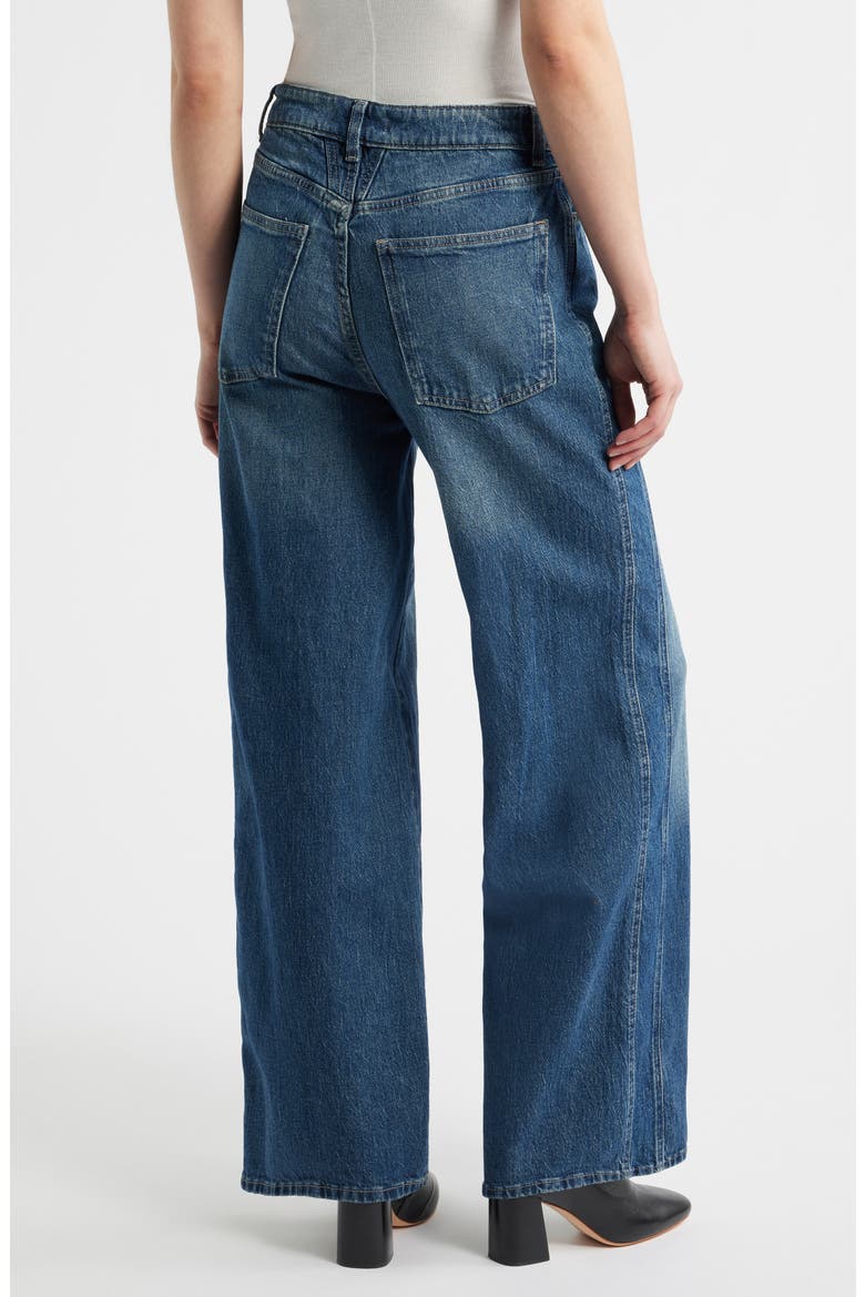 High Waist Wide Leg Jeans, Alternate, color, SCENIC ROUTE