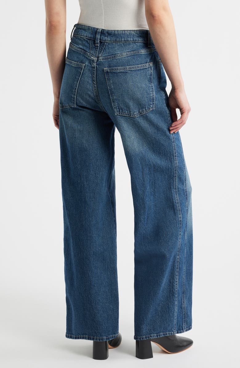 WARP+WEFT High Waist Wide Leg Jeans, Alternate, color, Scenic Route