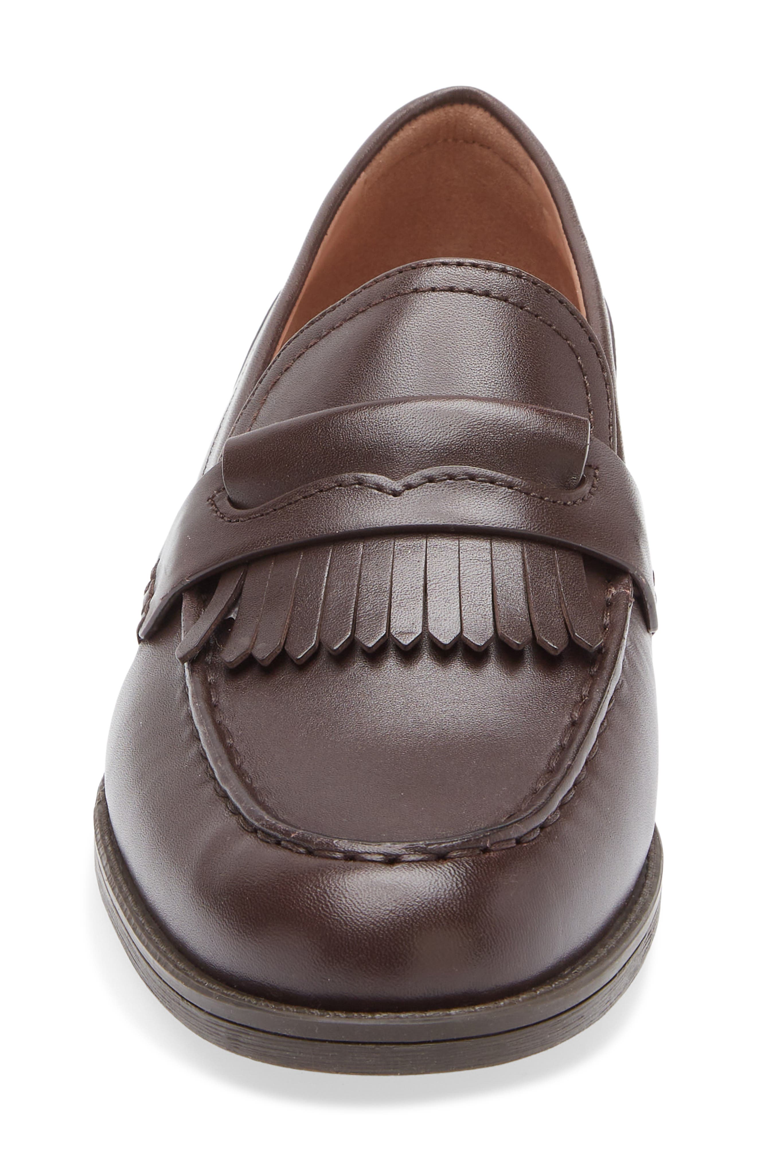 Cole Haan Stassi Kiltie Loafer, Alternate, color, Ch Madiera Brown Leather