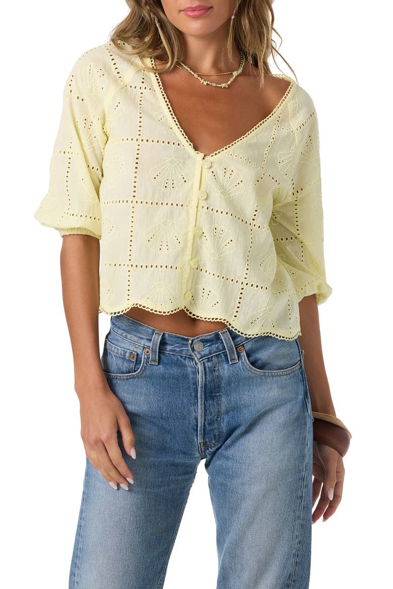 Flora Top, Main, color, CITRON
