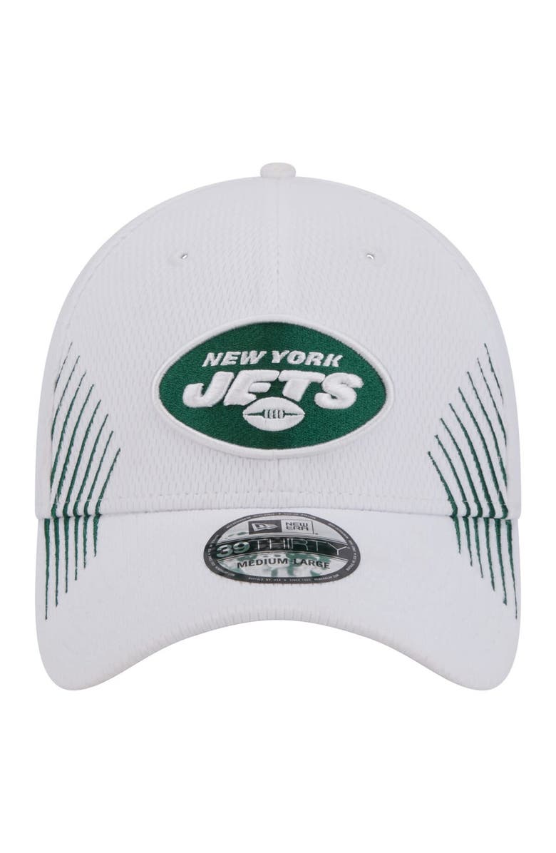 New Era Men's New Era White New York Jets Active 39THIRTY Flex Hat, Alternate, color, White