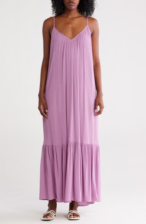 Gauze Tiered Maxi Dress