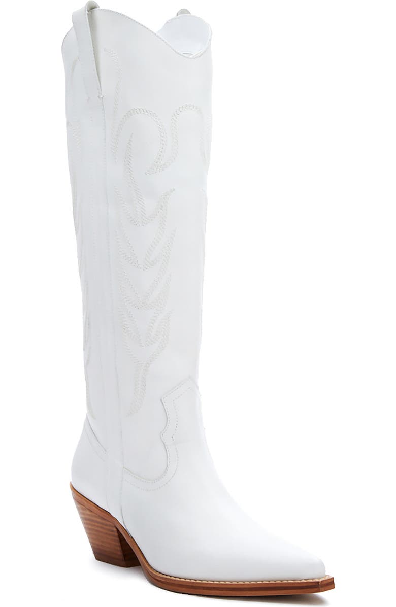 Coconuts by Matisse Agency Western Pointed Toe Boot, Main, color, White