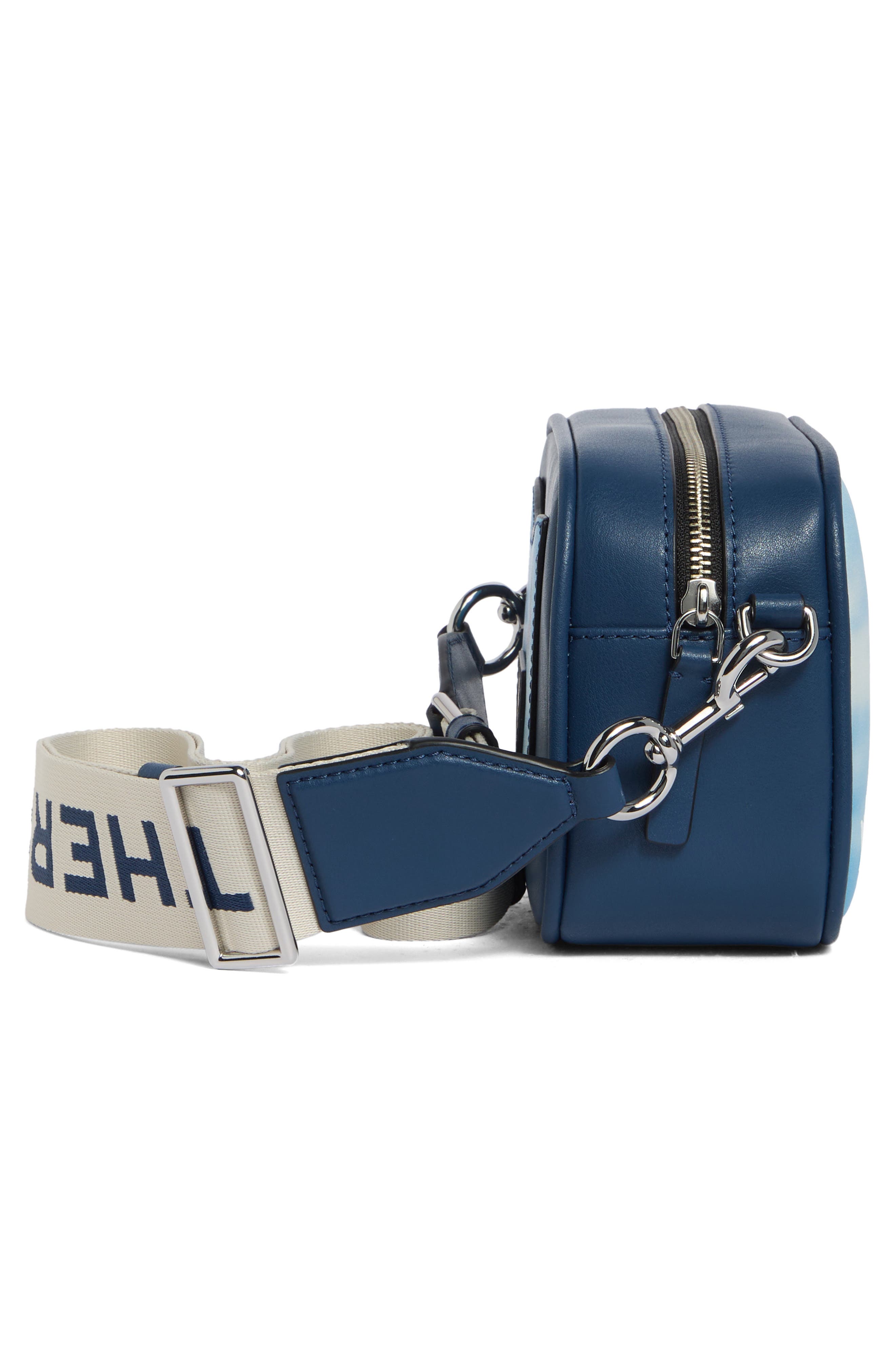 Leather Camera Bag, Alternate, color, MARSHMALLOW MULTI