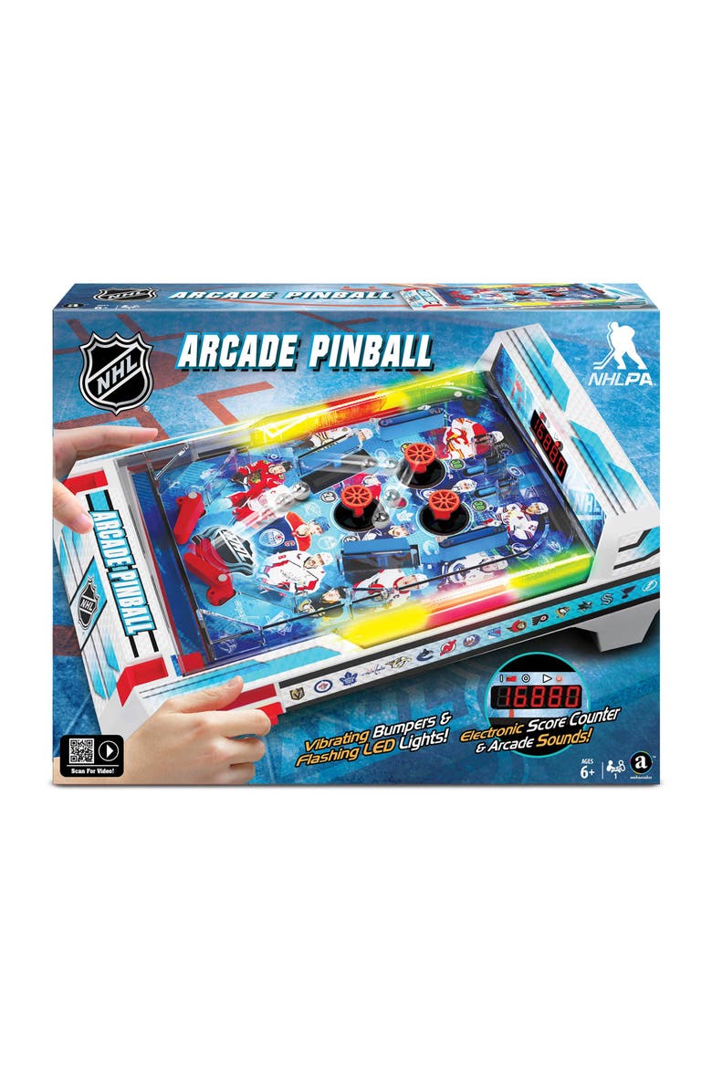 Nhl Arcade Pinball Light & Sound Tabletop Sports Game, Main, color, Multicolored