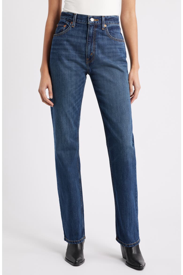 The Blondie High Waist Skinny Jeans, Main, color, OFFBEATBLUE