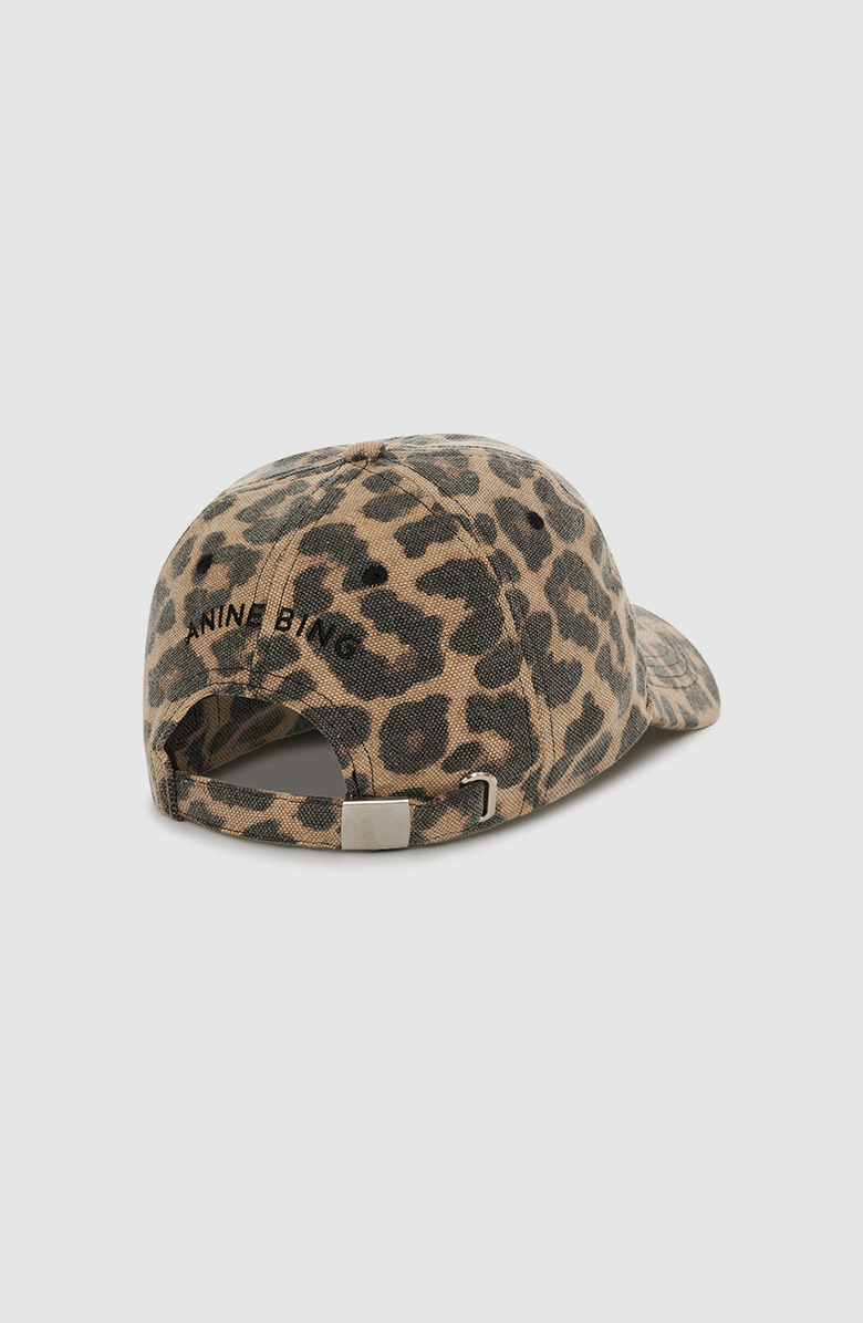 ANINE BING Jeremy Baseball Cap, Alternate, color, Black / Brown Leopard