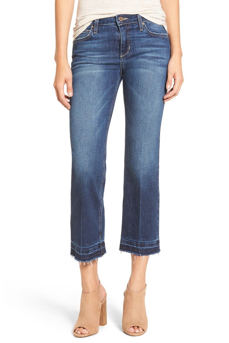 'Olivia' Crop Flare Jeans, Main, color, JULISSA