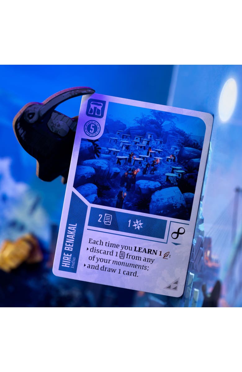 IELLO Ancient Knowledge Strategy Card Game, Tableau Building, 12+, Alternate, color, Multicolored