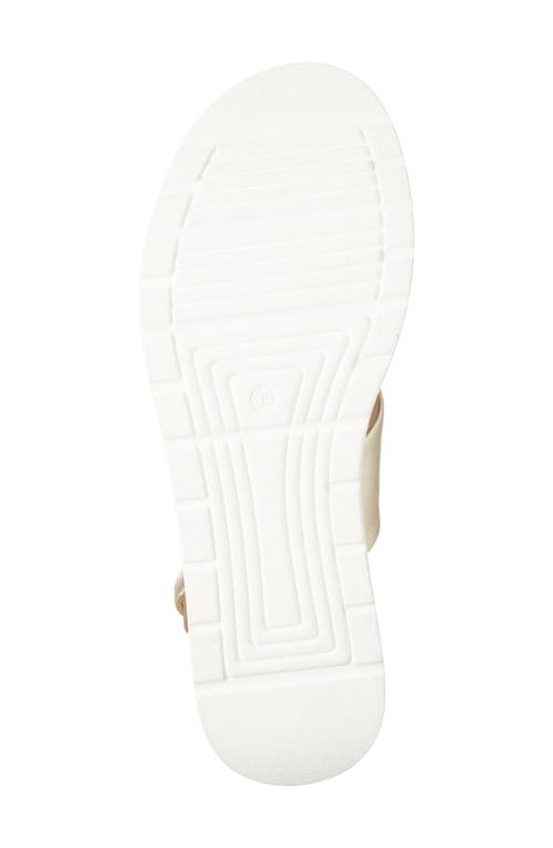 Regarde Le Ciel Sheyla Slingback Platform Wedge Sandal In Platino