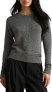 Lauren Ralph Lauren Metallic Cotton Blend Sweater