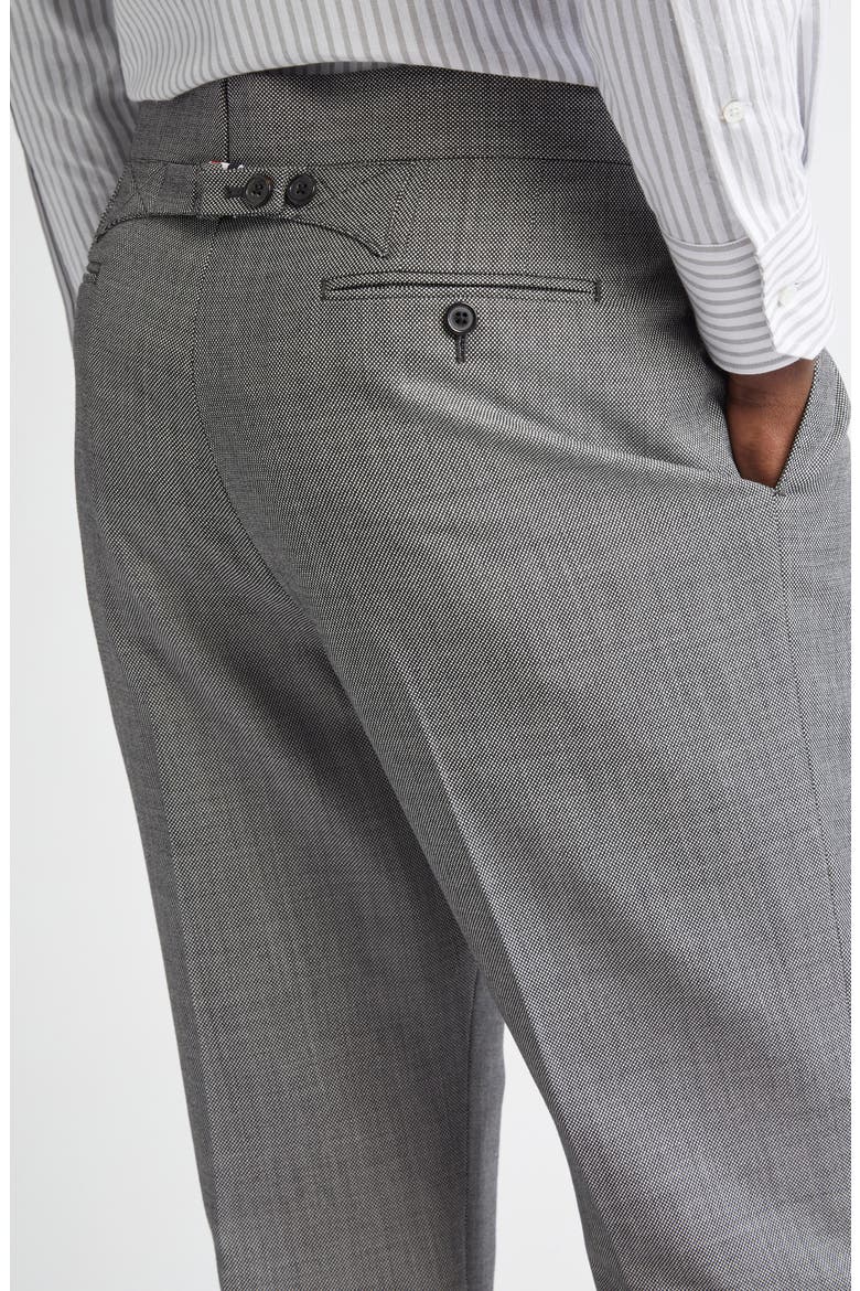 Fit 1 Super 120s Wool Backstrap Pants, Alternate, color, BLACK/ WHITE