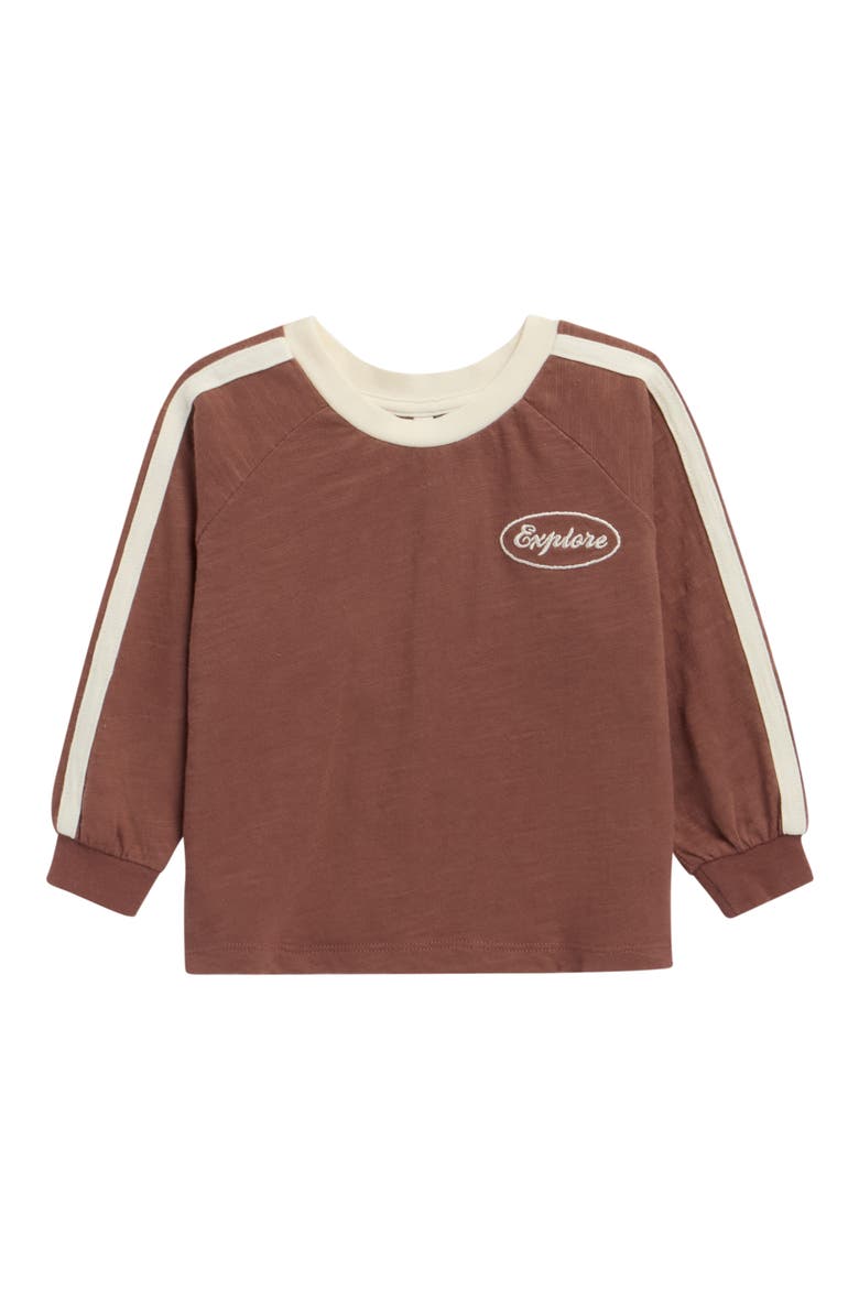 Relaxed Long Sleeve T-Shirt, Main, color, MULBERRY