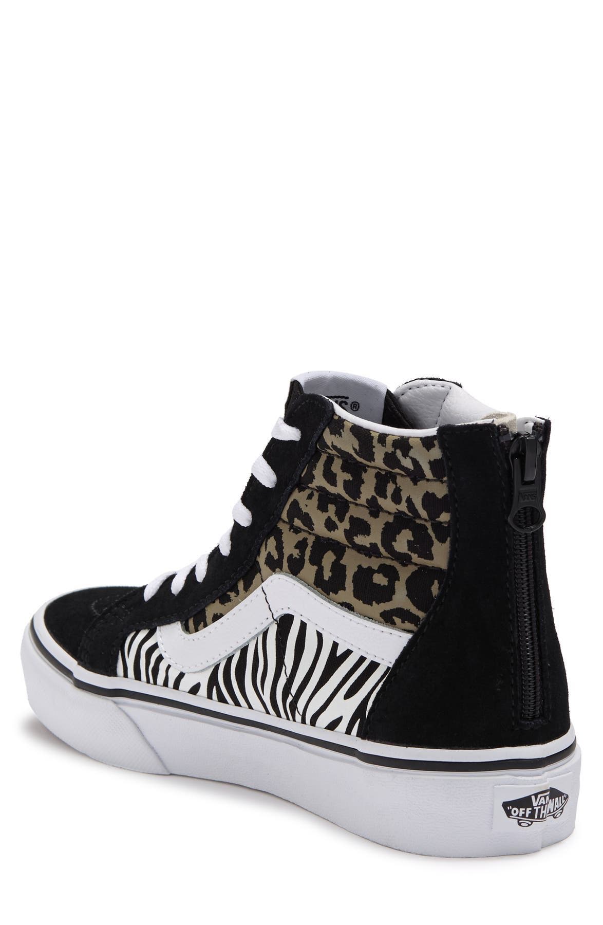 Vans SK8 Hi Zip Animal Sneaker, Alternate, color, 