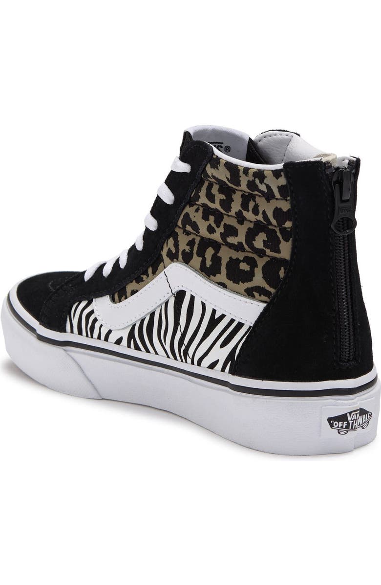 Vans SK8 Hi Zip Animal Sneaker, Alternate, color,