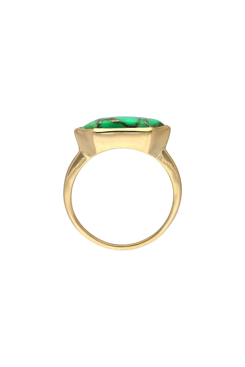 Green Copper Turquoise Ring, Alternate, color, GREEN