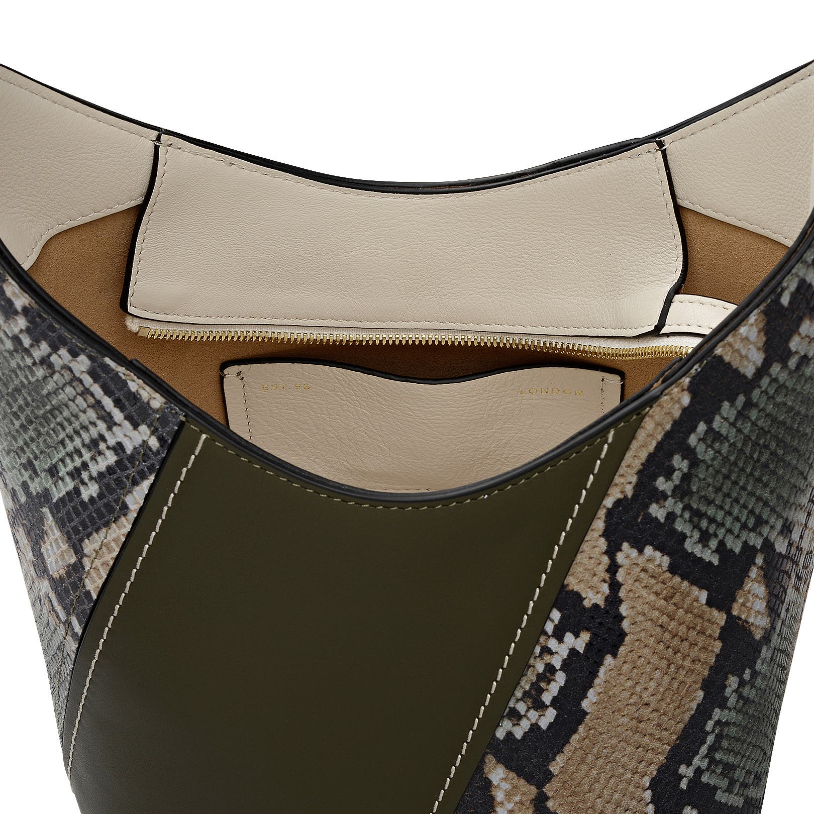 Radley Beaton Close - Patchwork Small Ziptop Crossbody Bag, Alternate, color, Pine Needle