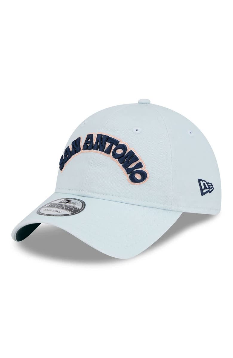 New Era Men's New Era  Light Blue San Antonio Spurs 2024/25 City Edition 9TWENTY Adjustable Hat, Main, color, 