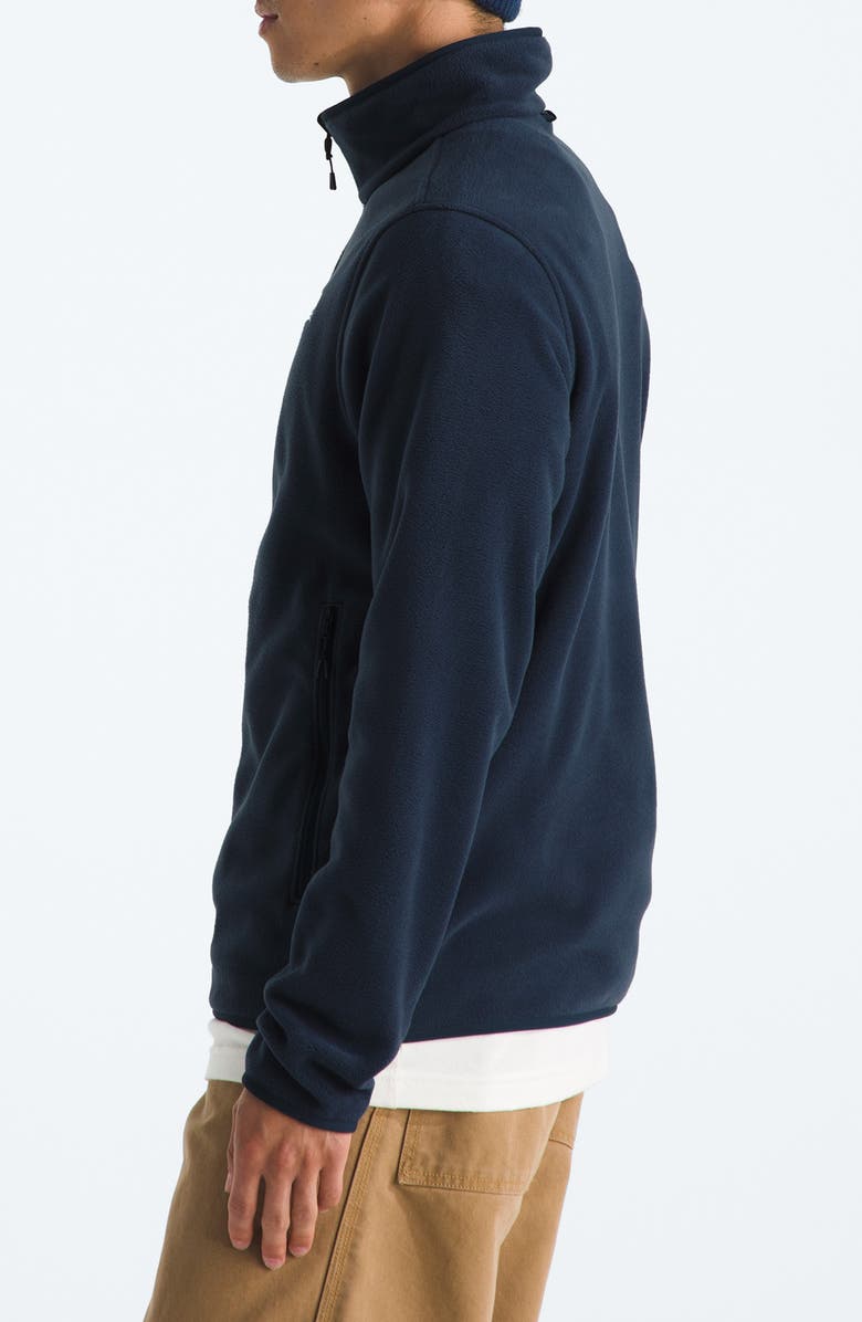 The North Face Glacier Fleece Zip Front Jacket, Alternate, color, Summit Navy