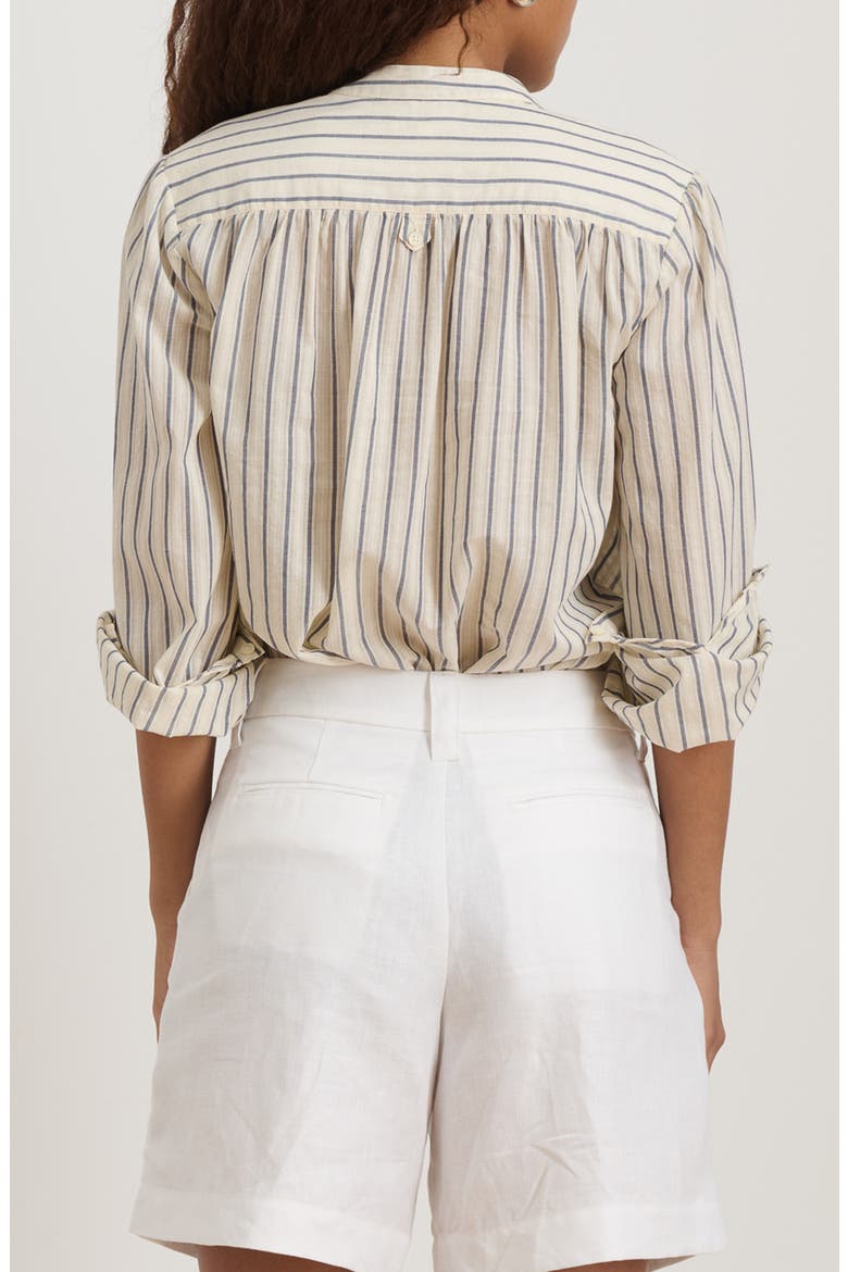 Ali Stripe Cotton Voile Button-Up Shirt, Alternate, color, OFF WHITE STRIPE