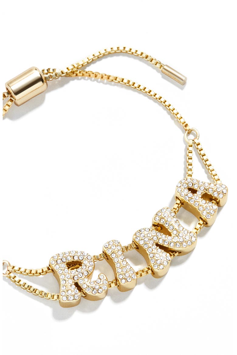 Retro Custom Slider Bracelet, Alternate, color, GOLD