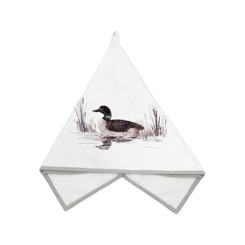 Lake Loon Terrycloth Kitchen and Bathroom Towel