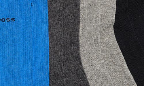 Hugo Boss Boss 4-pack Assorted Crew Socks Gift Box In Multi