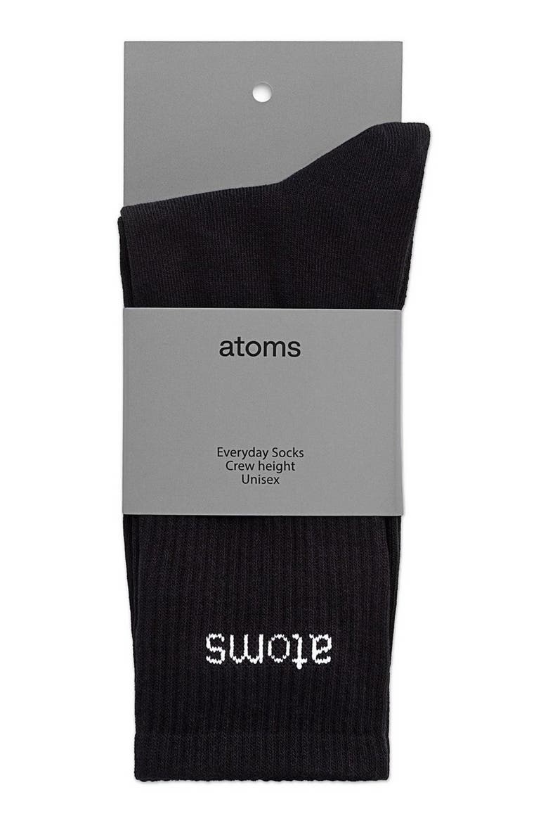 Classic Crew Socks, Alternate, color, Black