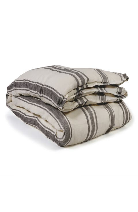 Jackson Stripe Linen Duvet Cover