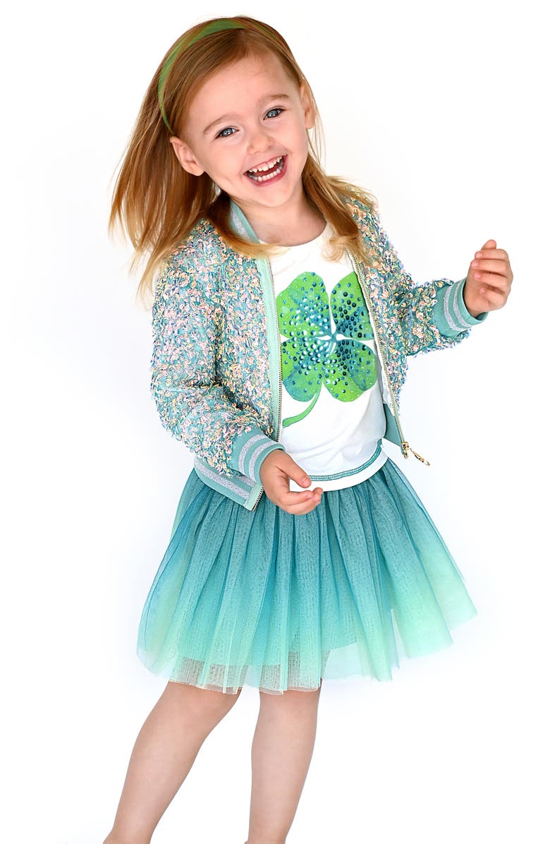 Truly Me Kids' Sequin Bomber Jacket, Alternate, color, 