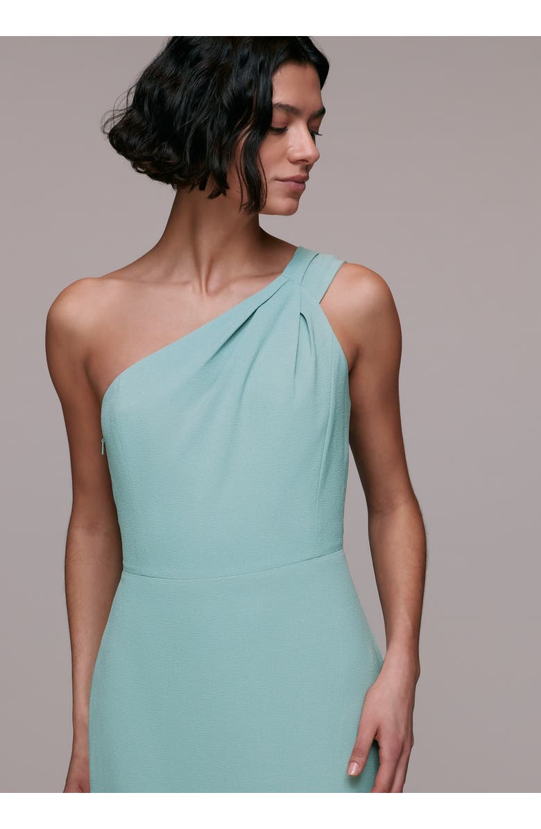 Whistles Bethan One Shoulder Maxi Dress, Alternate, color, Sage Green