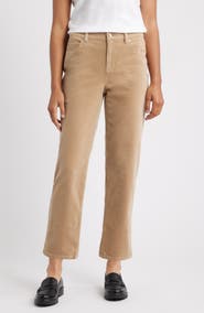Eileen Fisher Stretch Organic Cotton Straight Corduroy Pants