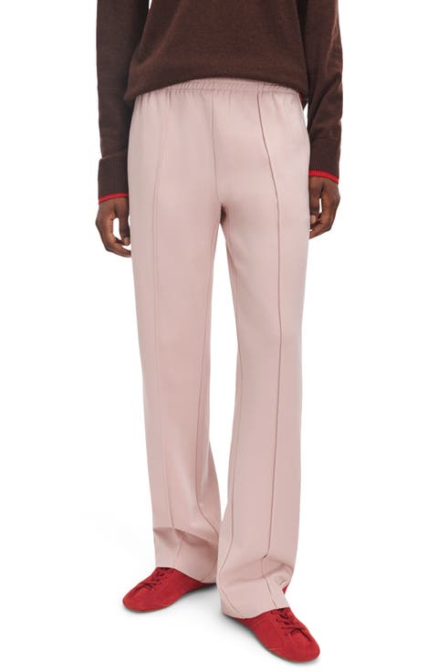 Irina Mid Rise Wide Leg Ponte Track Pants