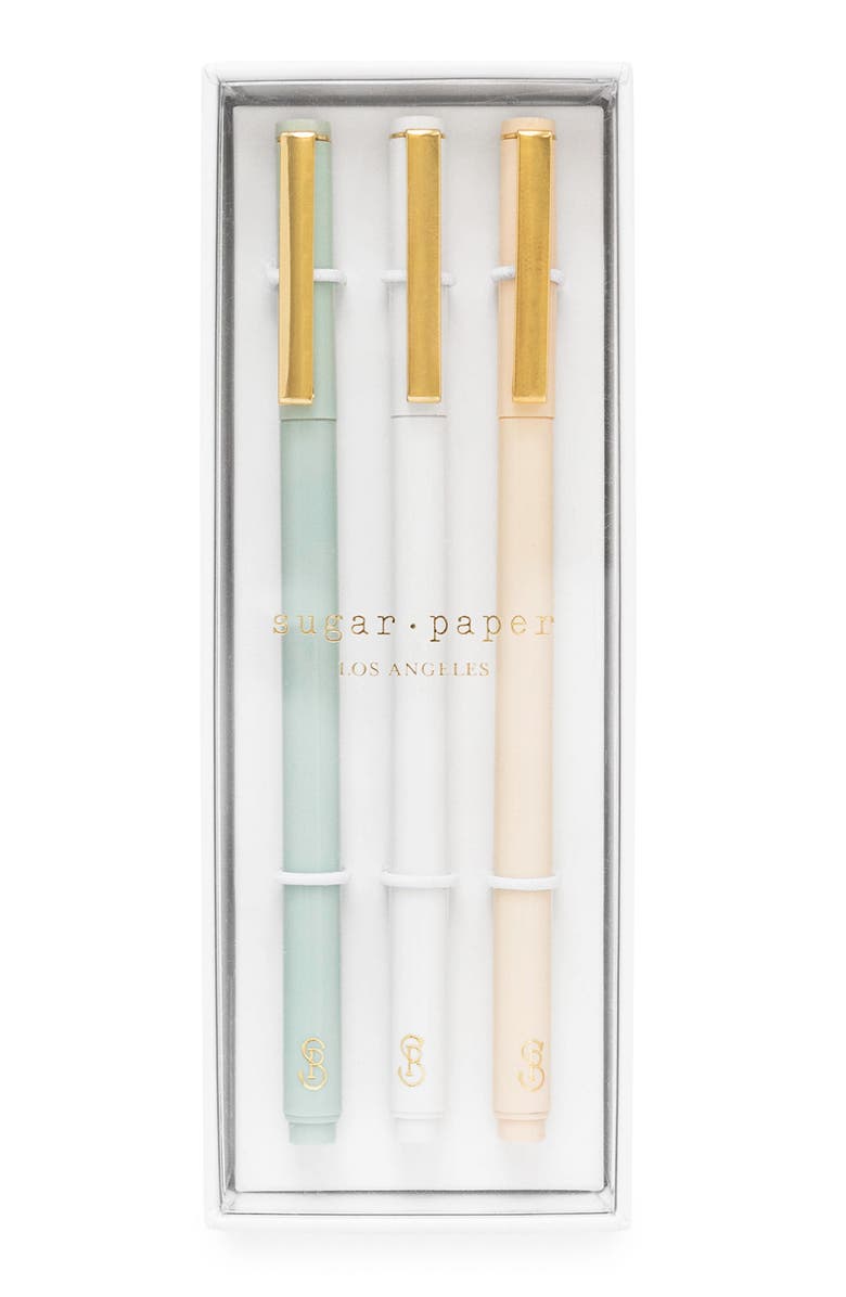 Sugar Paper 3-Pack Felt Pens, Alternate, color, White