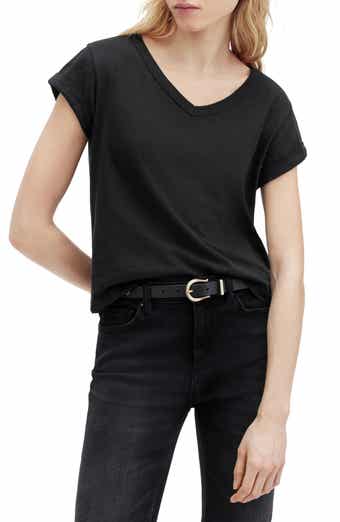 AllSaints Anna V-Neck Cotton T-Shirt