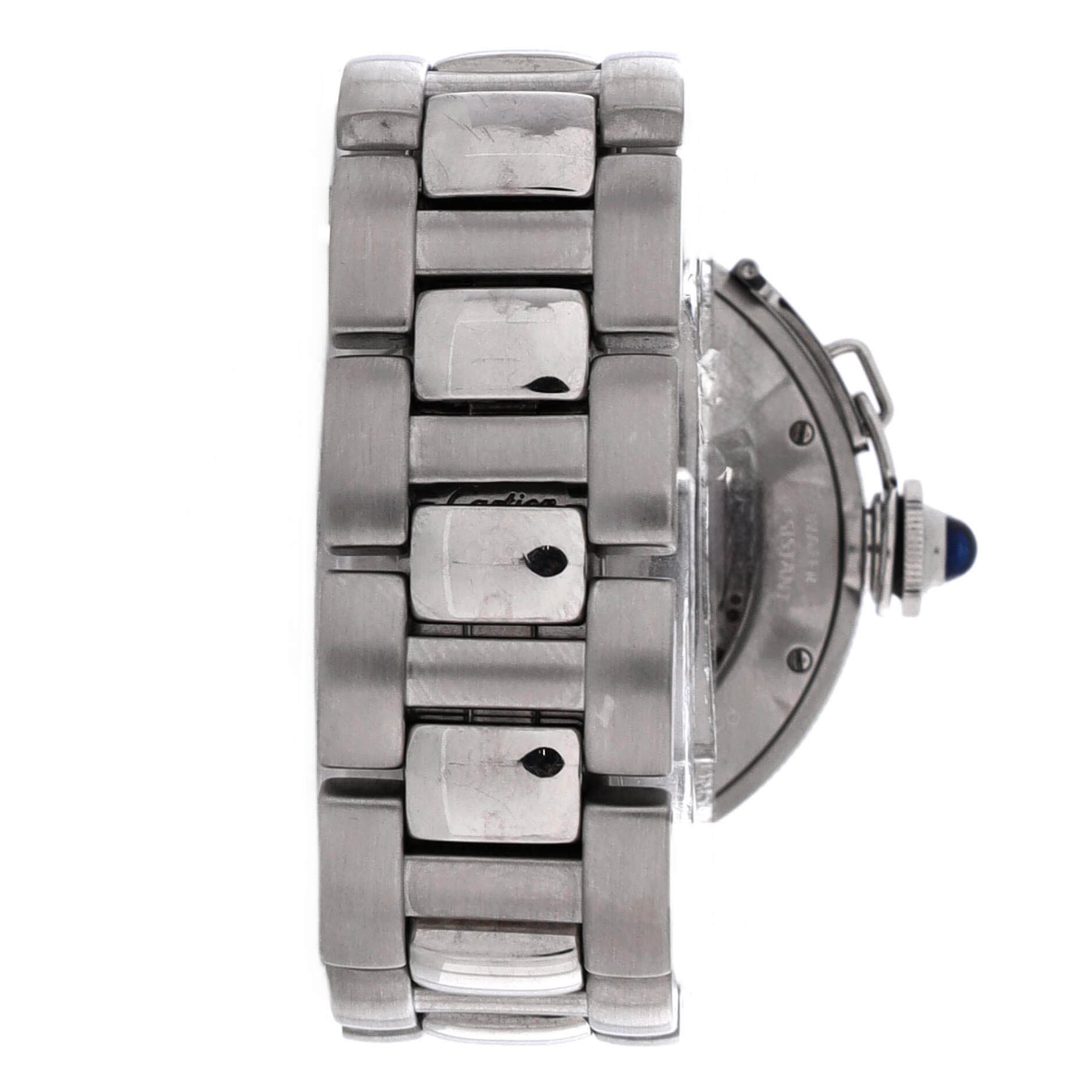 Pasha de Cartier GMT Power Reserve Automatic Watch Stainless Steel 38, Alternate, color, Metallic Silver