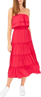 1.STATE Strapless Maxi Dress