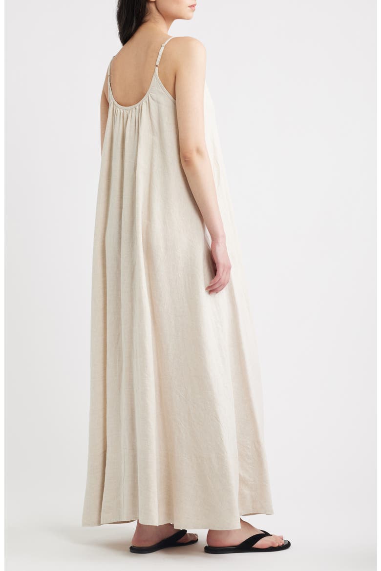 Lanae Linen Maxi Sundress, Alternate, color, LINEN