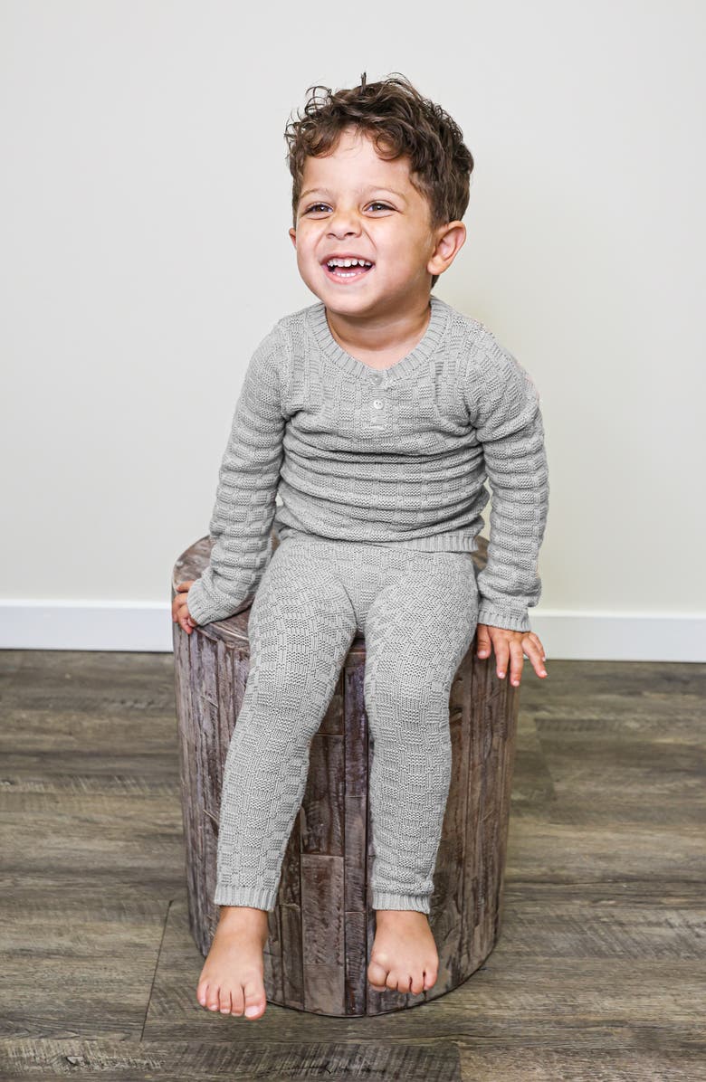 Manière Kids' Tiny Tiles Sweater & Pants Set, Alternate, color, 