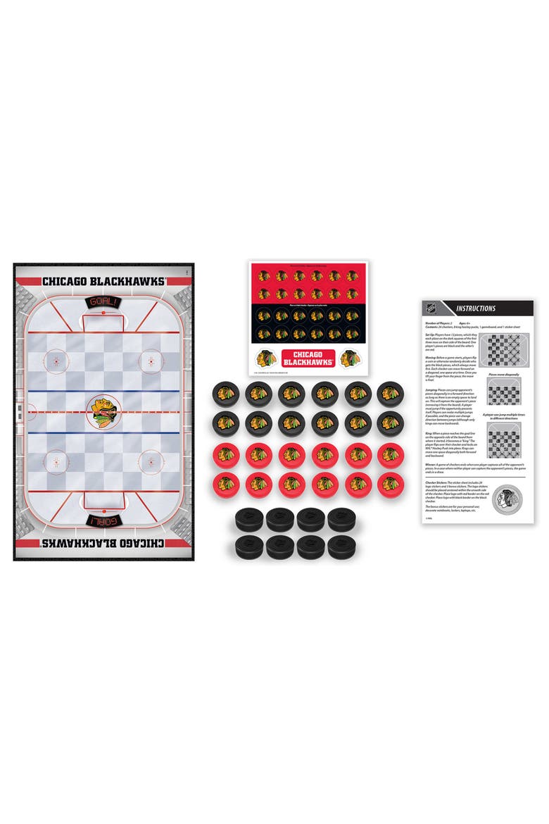 Chicago Blackhawks Checkers Board Game, Alternate, color, Multicolor