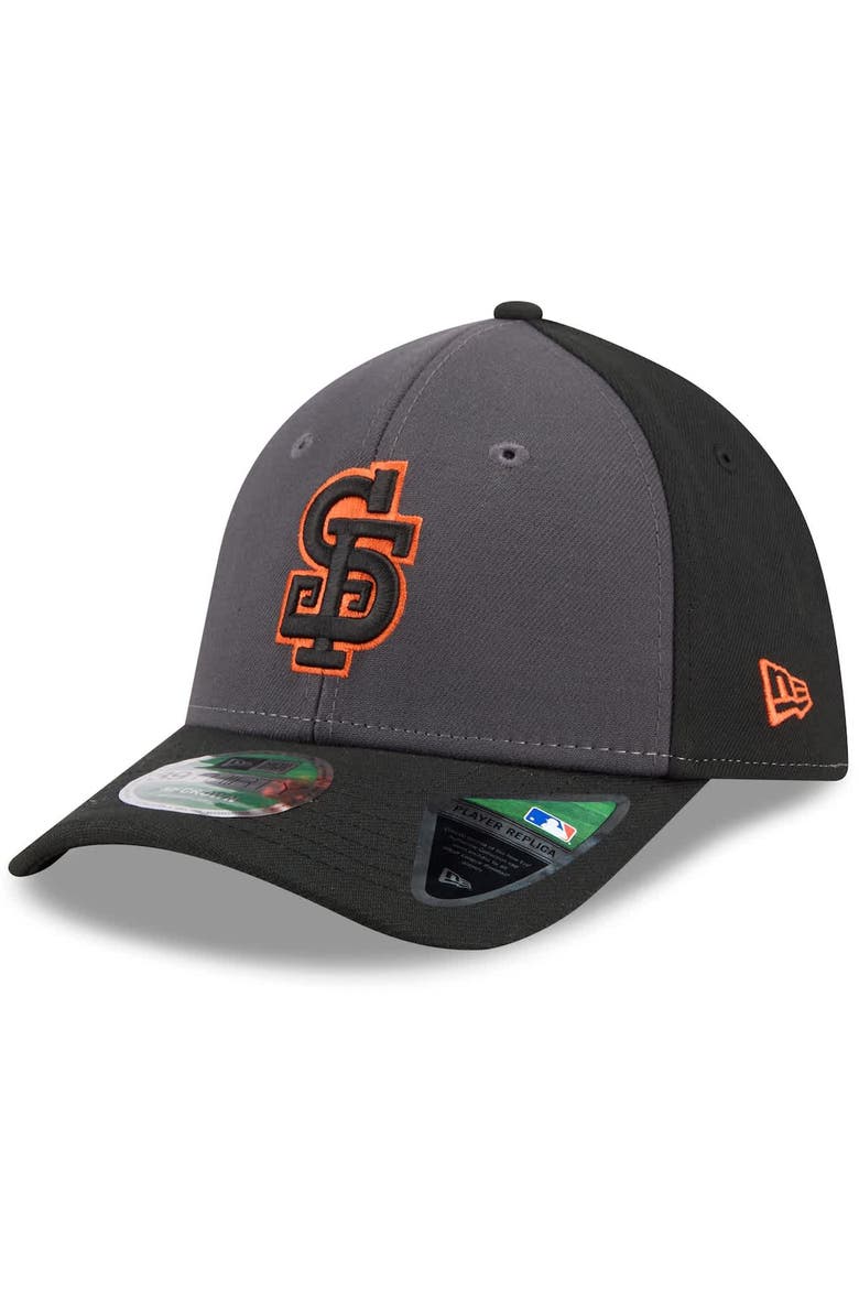 Men's New Era  Gray/Black San Francisco Giants Player Replica Alternate 39THIRTY M-Crown Flex Hat, Main, color, Gray