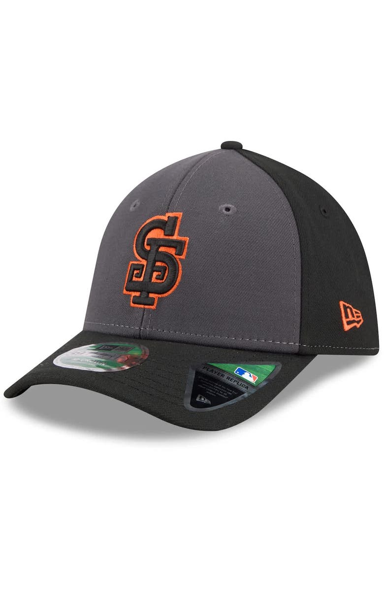 New Era Men's New Era Gray/Black San Francisco Giants Player Replica Alternate 39THIRTY M-Crown Flex Hat, Main, color, Gray
