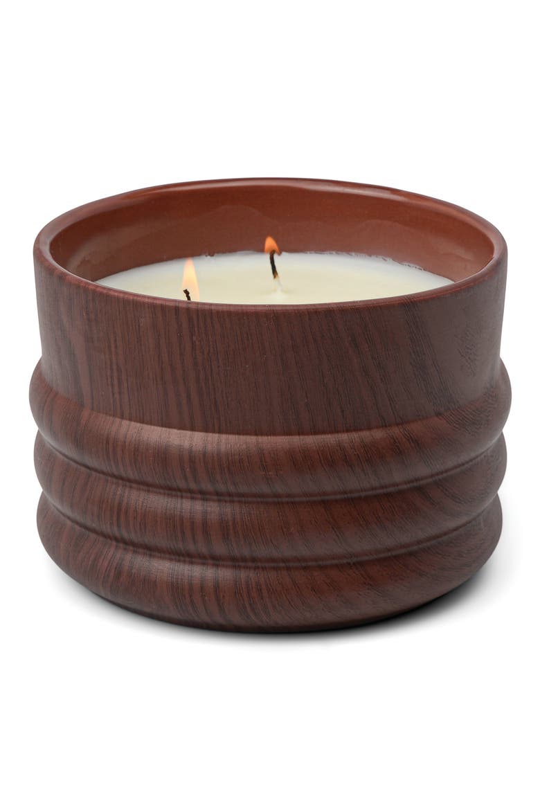 3-Wick Ceramic Candle, Main, color, MAHOGONY