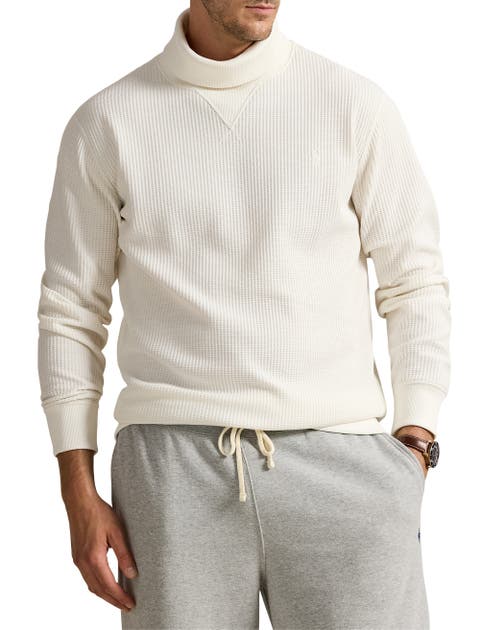 Big 
Tall Waffle-Knit Fleece Turtleneck