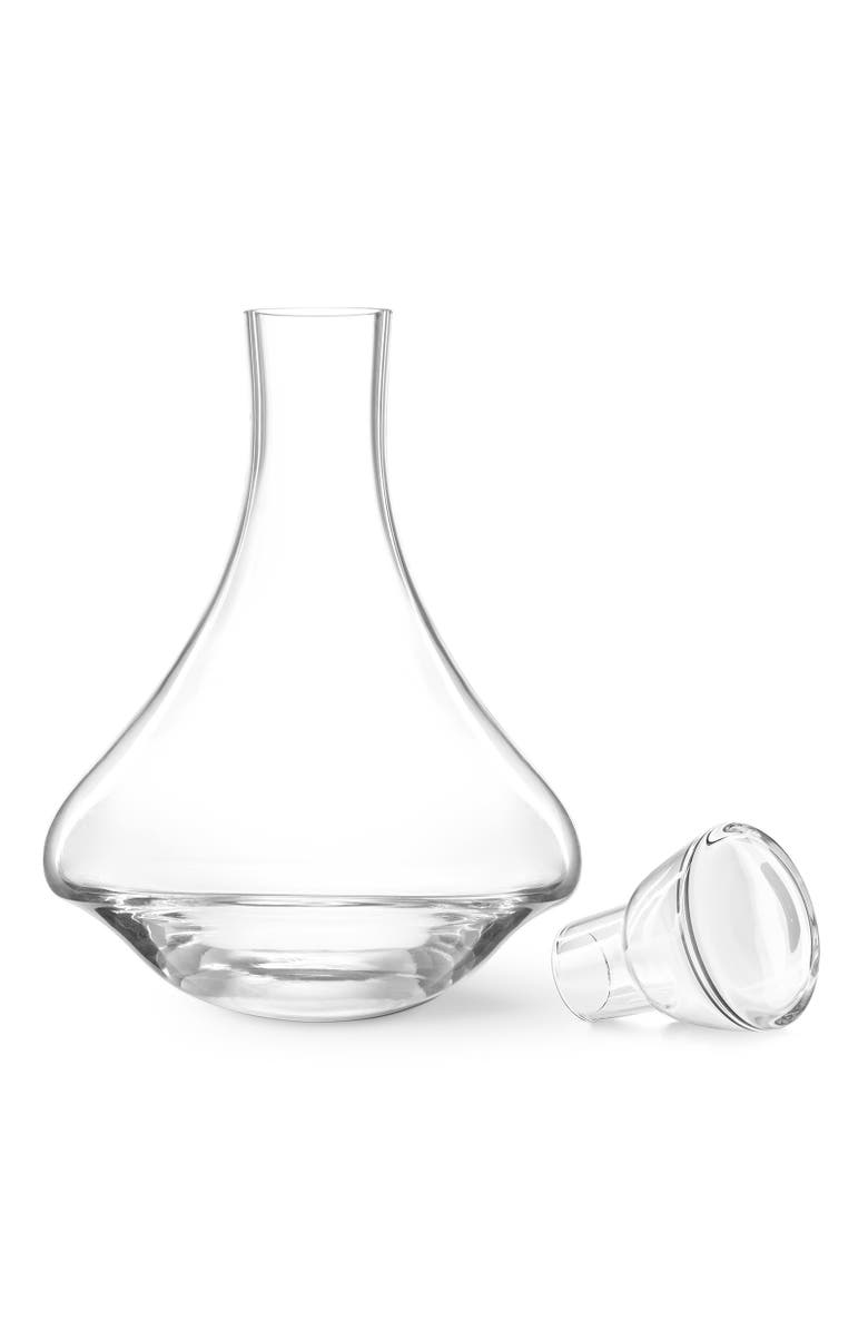 FINAL TOUCH Revolve - Revolving Spirits Decanter with Stopper, Alternate, color, Clear