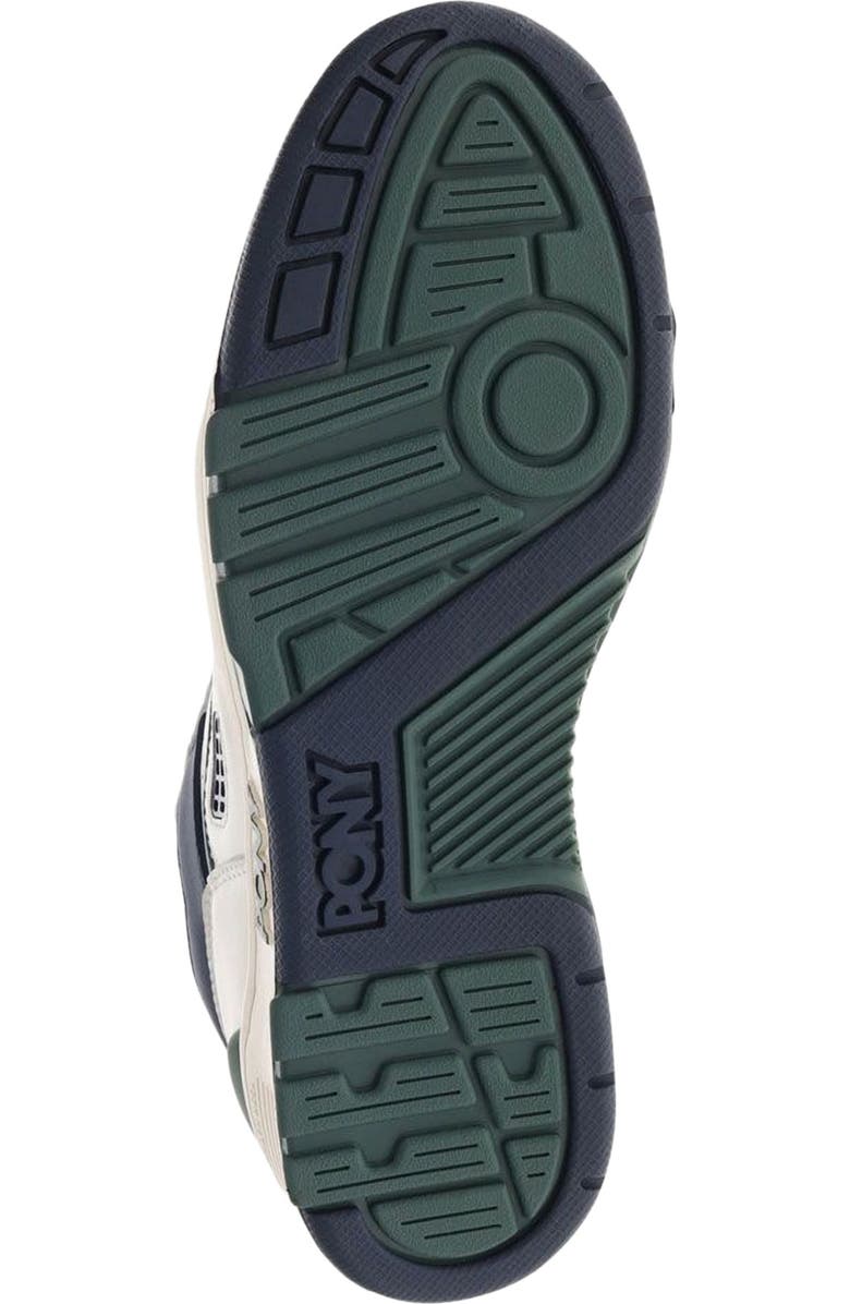 PONY M100 Low Archive Sneakers, Alternate, color, Snow White/Navy/Green