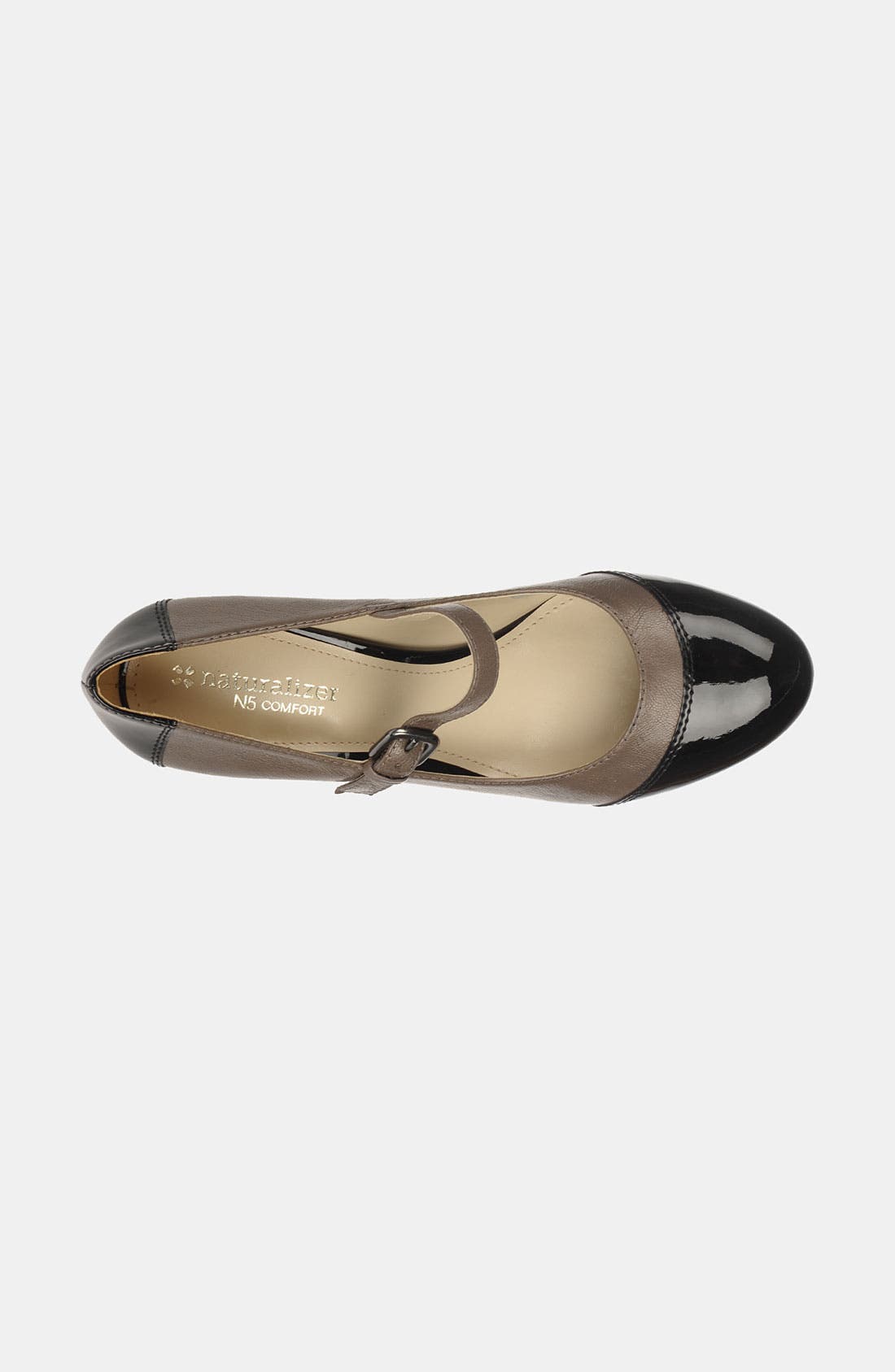 'Estelle' Pump, Alternate, color, GREY/ BLACK