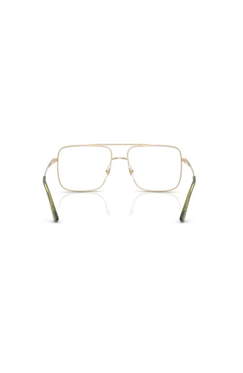 Ray Ban Ray-ban 56mm Square Optical Glasses In Neutral